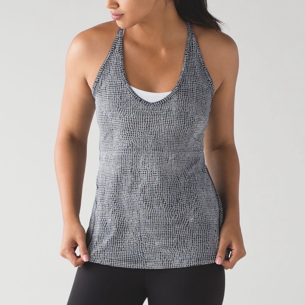 Lululemon Fast and Free Black Racerback Tank size 4